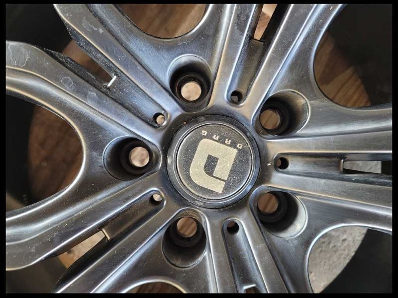 2011-2014 Ford Mustang GT 3 Drag Wheel 18x8 Black Spoke Painted Tire Scuffs - The Parts Farm