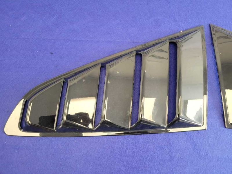 2015-2022 Ford Mustang GT S550 Rear Quarter Windows Louvers Covers 2374 - The Parts Farm