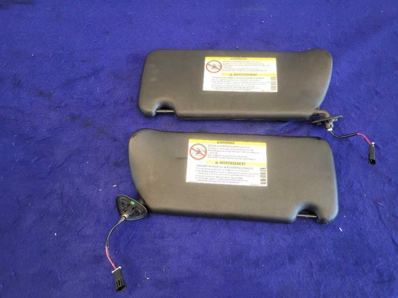 2003-2006 Chevrolet SSR Pickup Truck Pair Sun Visors Shade Light Black - The Parts Farm