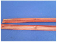1987-1993 Ford Mustang GT LX 5.0L Pair of Door Sill Scuff Plates Red Trim 2298 - The Parts Farm