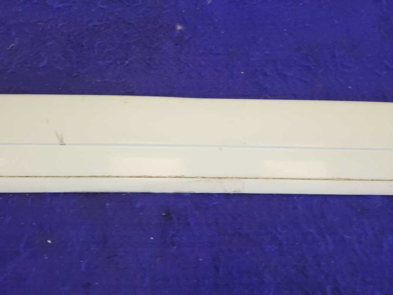 1987-1993 Ford Mustang GT LX 5.0L Driver Left Door Molding Trim Paint White - The Parts Farm