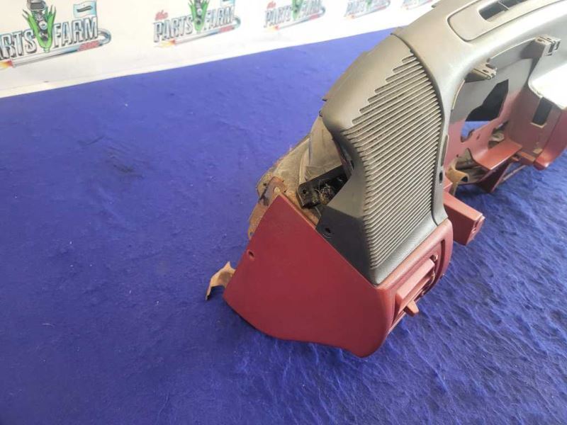 1987-1993 Ford Mustang GT LX 5.0L Dashboard Front Shell Red Black 2298 - The Parts Farm