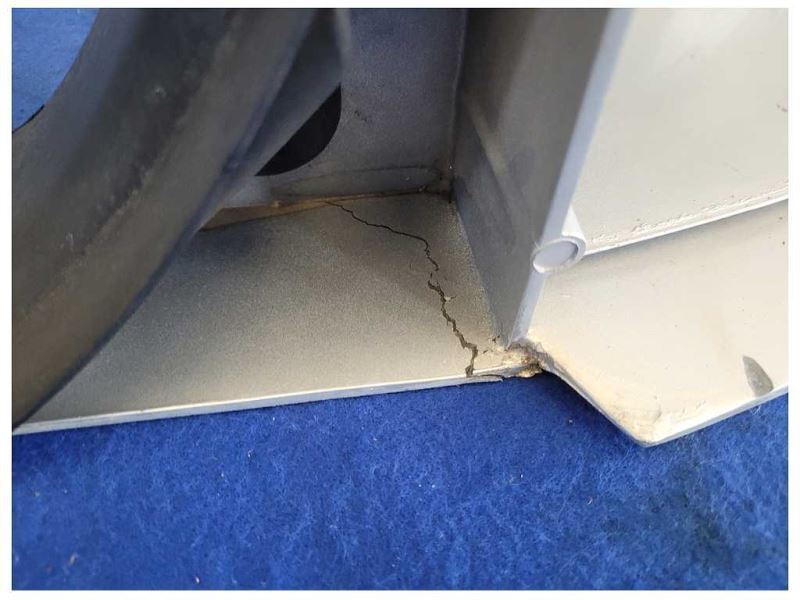 2003-2004 Ford Mustang Cobra SVT Front Header Panel Bumper Support Paint YN 2573 - The Parts Farm