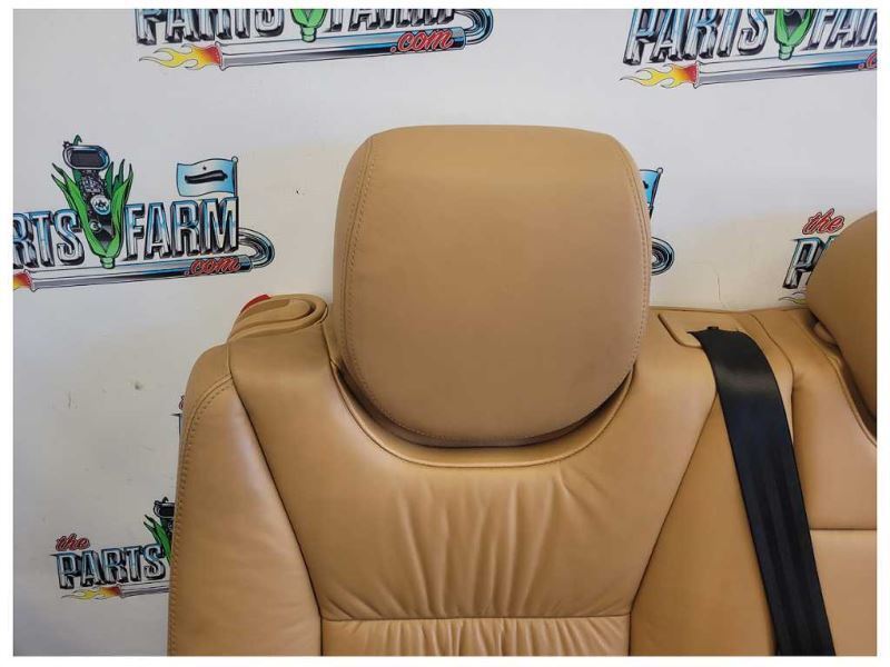 2004-2006 Porsche Cayenne Turbo 4.5L Rear Seat Fold Up Tan Upper Lower 2137 - The Parts Farm