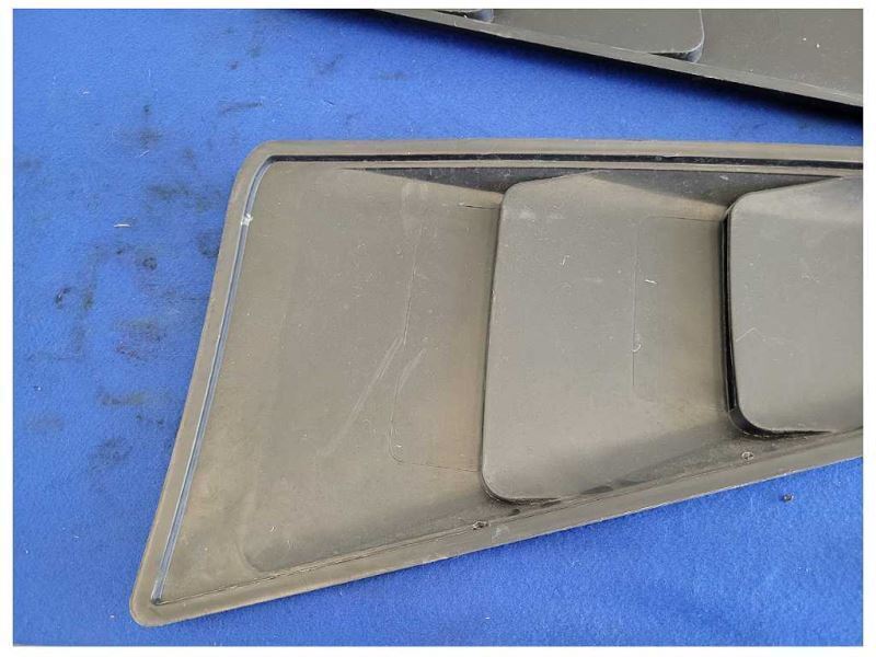 2005-2014 Ford Mustang GT Coupe Pair Side Louvers Window Paint Matte Black 2585 - The Parts Farm