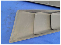 2005-2014 Ford Mustang GT Coupe Pair Side Louvers Window Paint Matte Black 2585 - The Parts Farm