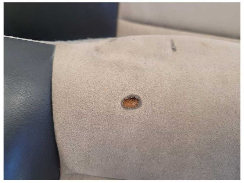 2003-2004 Ford Mustang Cobra SVT Convertible Parchment Rear Seat Tan 1831 - The Parts Farm