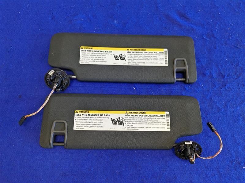 2017-2022 Chevrolet Camaro SS Coupe Pair Front Sun Visors Shade 2265 - The Parts Farm