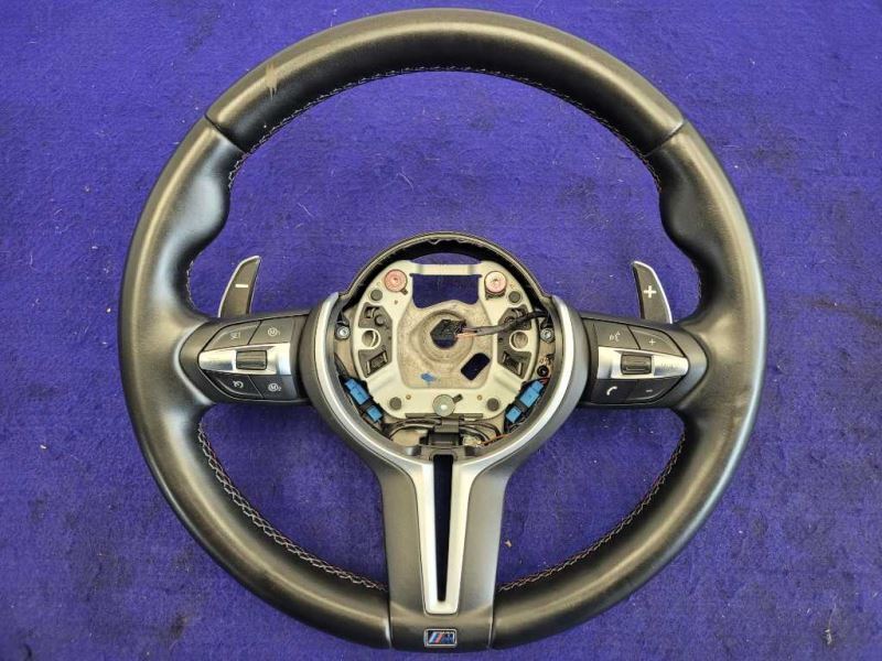2015-2020 BMW M4 F82 F83 Sport Steering Wheel Driver Dash Leather Black - The Parts Farm
