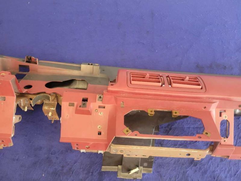 1987-1993 Ford Mustang GT LX 5.0L Dashboard Front Shell Red Black 2298 - The Parts Farm