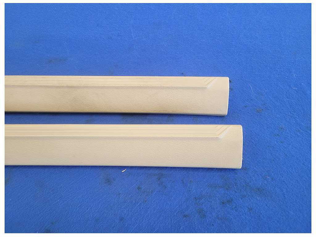 1999-2004 Ford Mustang GT 4.6L Pair Door Sill Scuff Plates Tan 2561 - The Parts Farm
