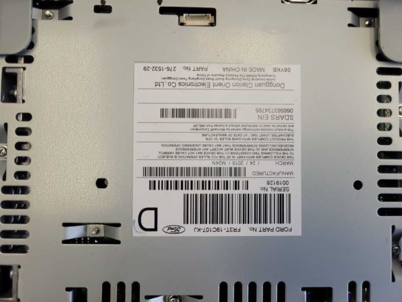 2015 Ford Mustang GT S550 Info-GPS-TV Screen 8" Display Receiver 2335 - The Parts Farm