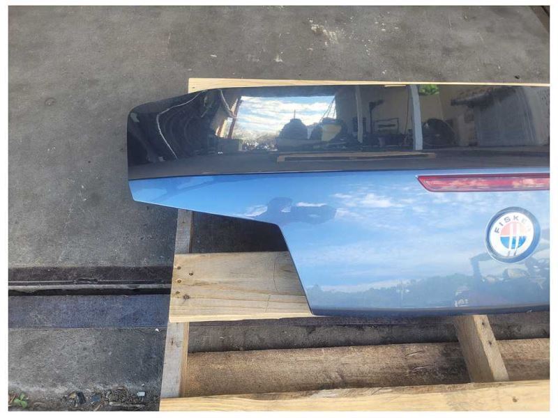 2012 Fisker Karma Sedan Hybrid Rear Trunk Deck Lid Hatch Paint Gray 1595 - The Parts Farm