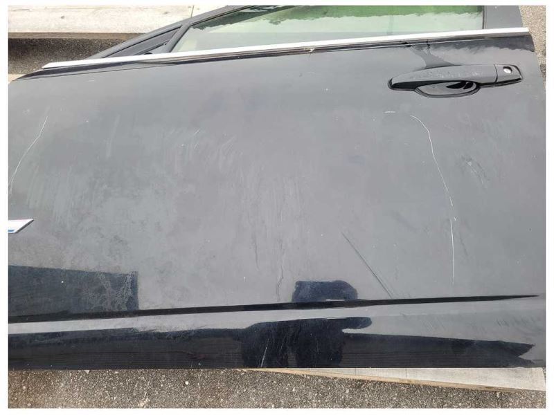 2008-2014 Cadillac CTSV Driver Left Front Door Paint Black *Bent Corner* 869 - The Parts Farm