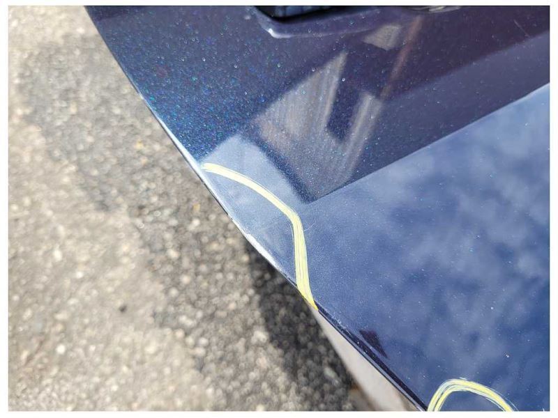 2010-2015 Chevrolet Camaro SS Passenger Front Door Coupe Shell Paint Blue 2462 - The Parts Farm