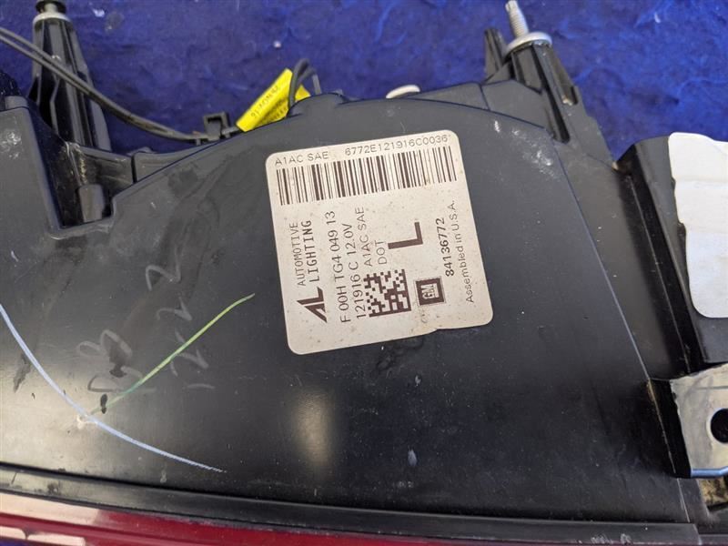 2016-2018 Chevrolet Camaro LS LT SS Driver Taillight Lamp Lens New Take Off - The Parts Farm