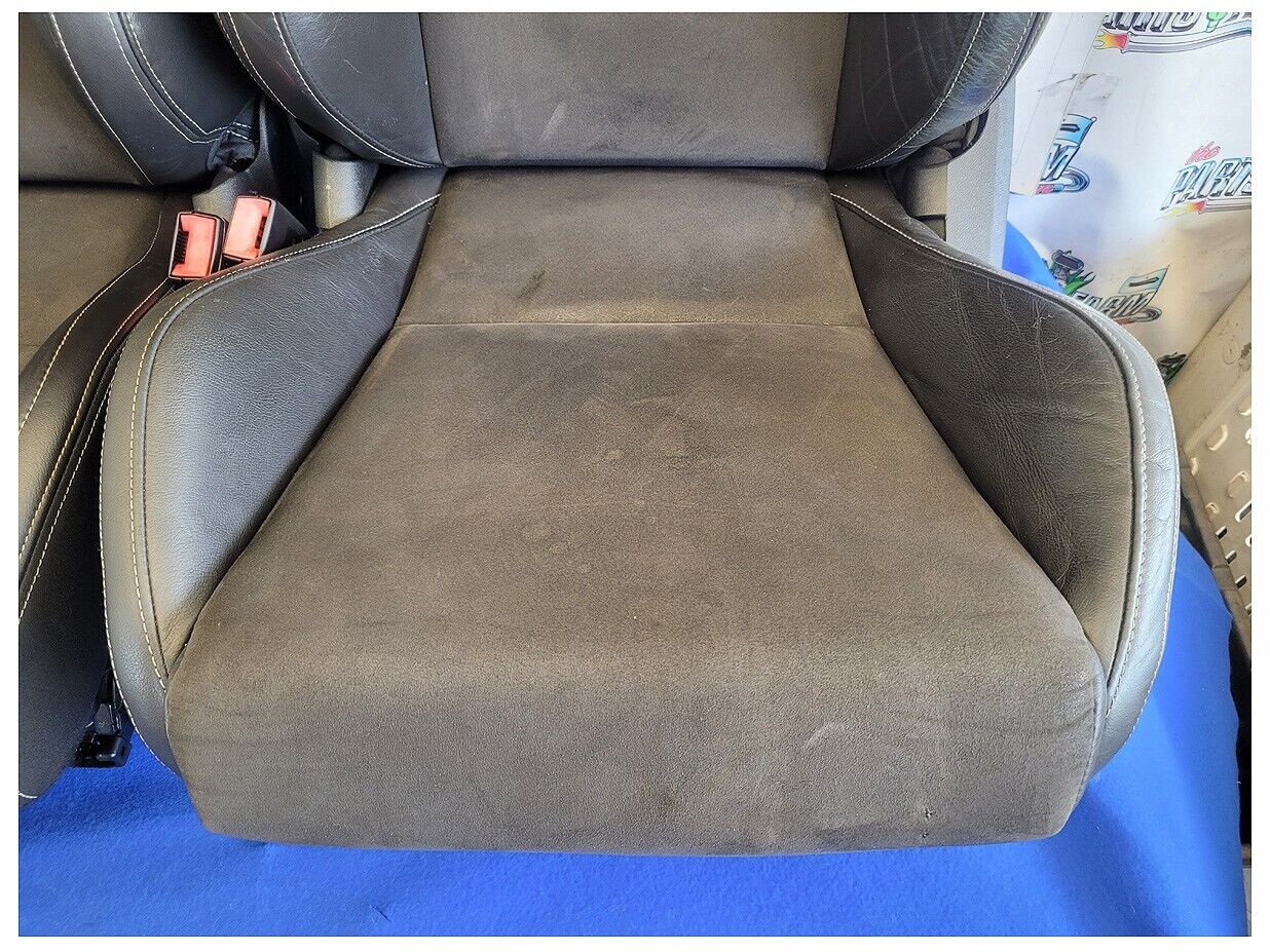 2010-2015 Chevrolet Camaro SS Recaro Coupe Bucket Leather Suede Seats Seat 2592 - The Parts Farm
