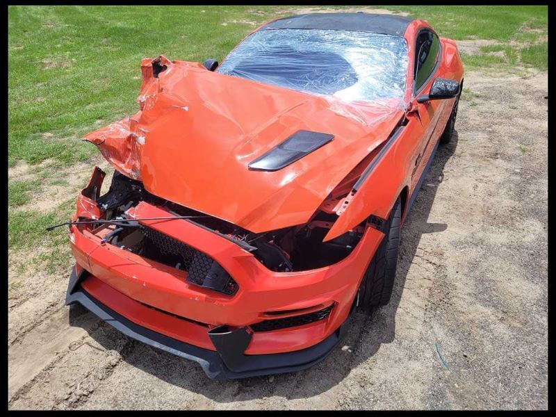2015-2023 Ford Mustang GT S550 Passenger RH Front Door Coupe Shell Paint CY 2199 - The Parts Farm