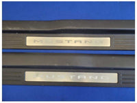 2011-2014 Ford Mustang GT Pair Door Sill Scuff Plates Lighted *Broke Tab* 2606 - The Parts Farm