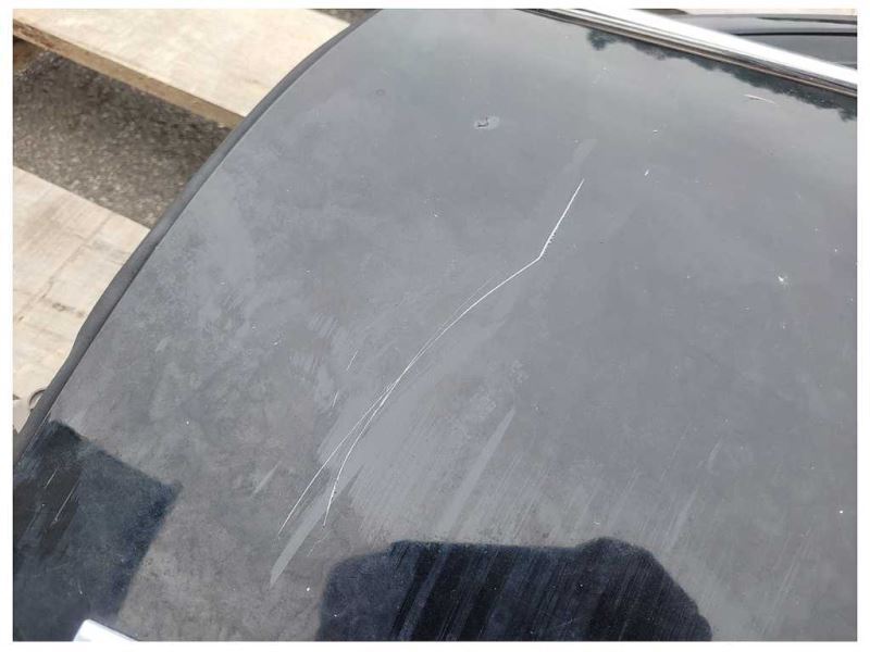 2008-2014 Cadillac CTSV Driver Left Front Door Paint Black *Bent Corner* 869 - The Parts Farm