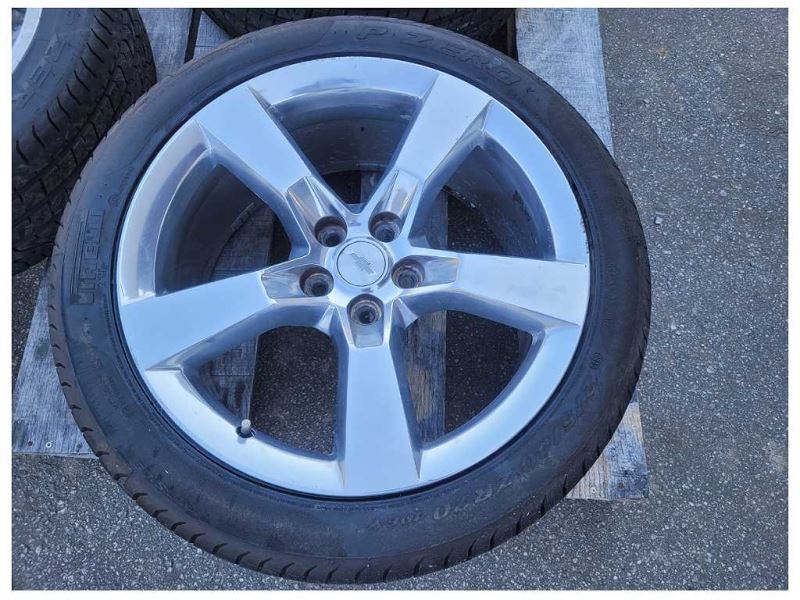 2010-2015 Chevrolet Camaro SS Wheel 20x9 Rear 5 Spoke Polished *Scuffs* 2503 - The Parts Farm