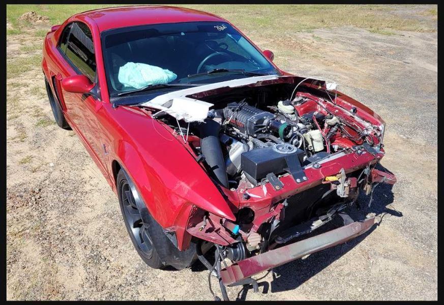 2003-2004 Ford Mustang Cobra SVT DOHC 4.6L Driver Knee Kick Panel Steering 2260 - The Parts Farm
