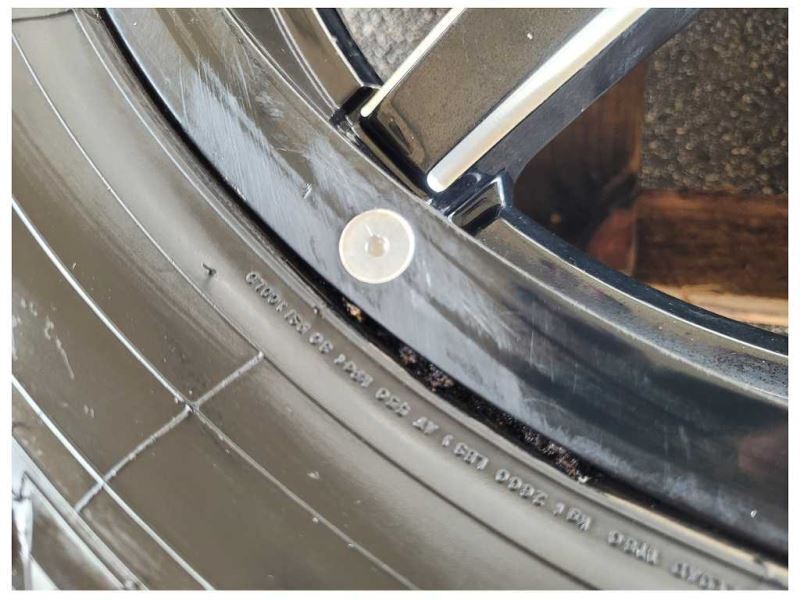 2015-2020 Ford F150 Pickup Truck Fuel Wheel 22x9.5 Black Paint Scuffs Toyo 2552 - The Parts Farm