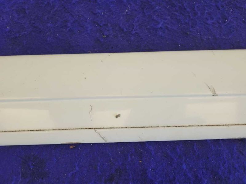 1987-1993 Ford Mustang GT LX 5.0L Driver Left Door Molding Trim Paint White - The Parts Farm