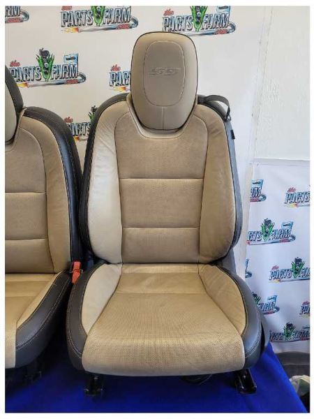 2010-2011 Chevy Camaro SS Front Rear Set Tan Coupe Seats Bucket Good Bags 2332 - The Parts Farm