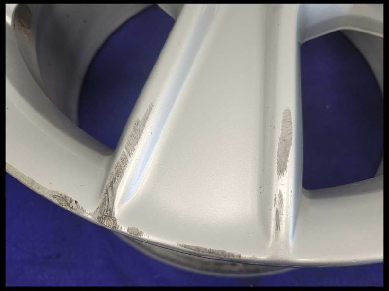 2011-2014 Mercedes Benz C Class Set Wheels 17x7.5 17x8.5 Silver Staggered Rash - The Parts Farm