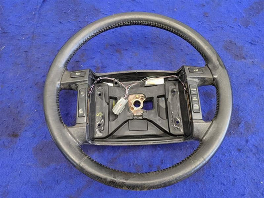 1990-1993 Ford Mustang GT LX 5.0L Steering Wheel Black Leather Horn Cruise - The Parts Farm