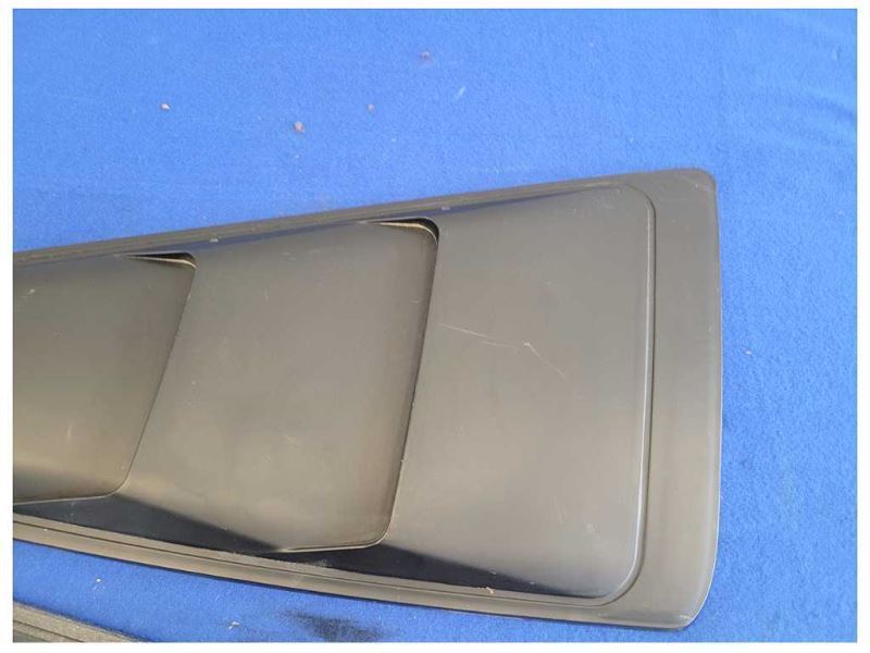 2005-2014 Ford Mustang GT Coupe Pair Side Louvers Window Paint Matte Black 2585 - The Parts Farm