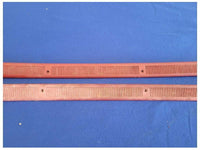 1987-1993 Ford Mustang GT LX 5.0L Pair of Door Sill Scuff Plates Red Trim 2298 - The Parts Farm