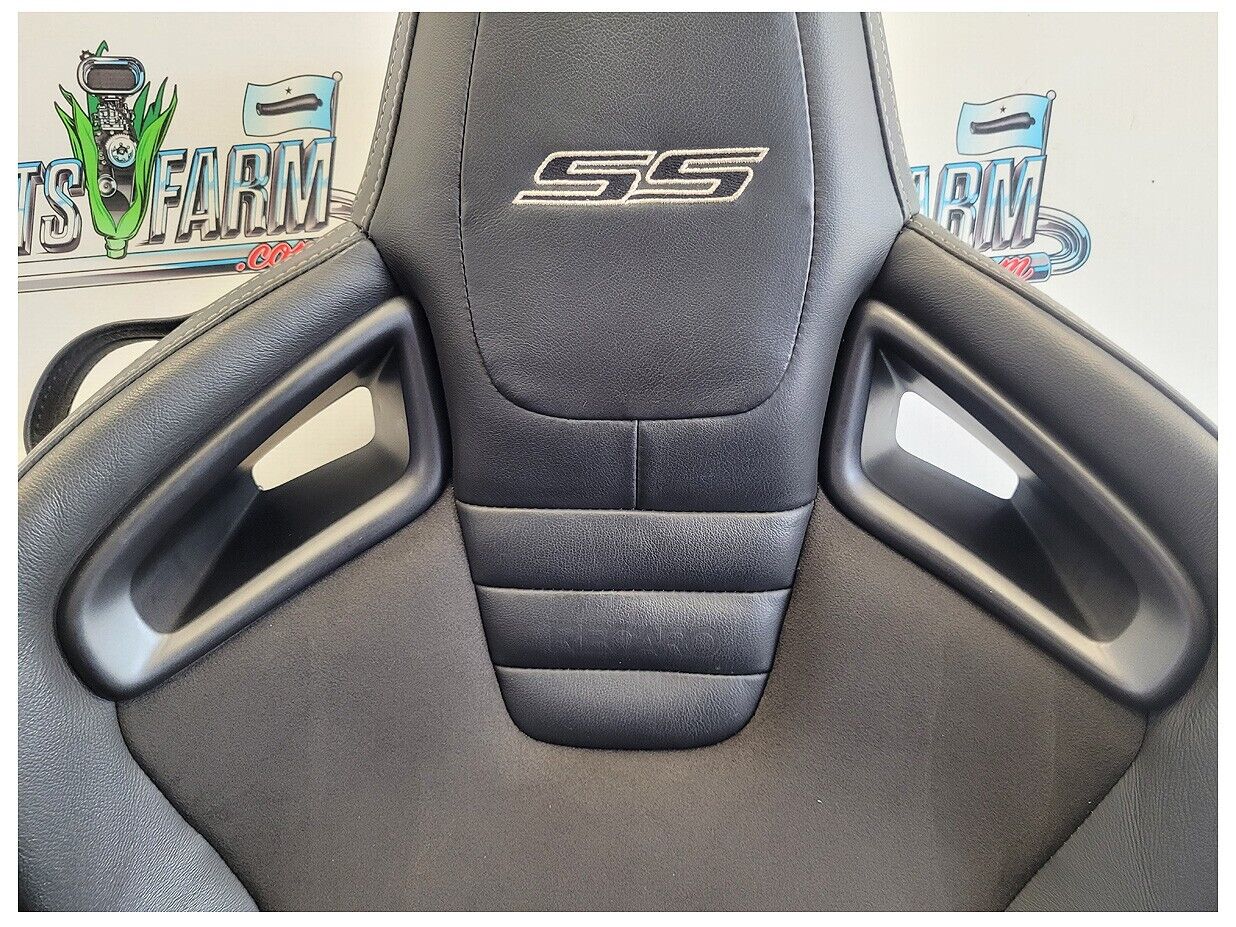 2010-2015 Chevrolet Camaro SS Recaro Coupe Bucket Leather Suede Seats Seat 2592 - The Parts Farm