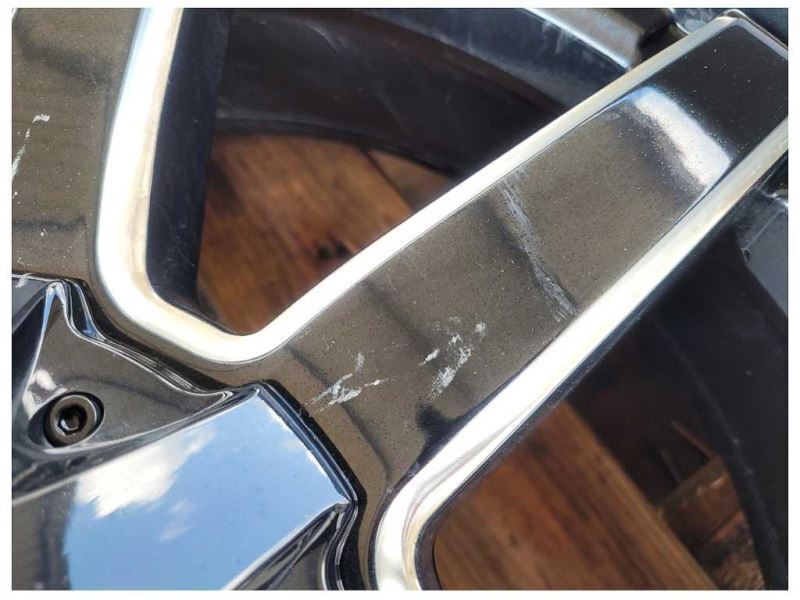 2015-2020 Ford F150 Pickup Truck Fuel Wheel 22x9.5 Black Paint Scuffs Toyo 2552 - The Parts Farm