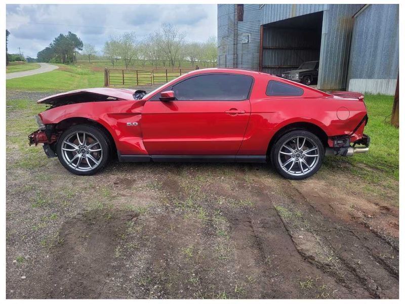 2010-2012 Ford Mustang GT Driver Left Rear View Mirror Power Spotter Glass 2545 - The Parts Farm