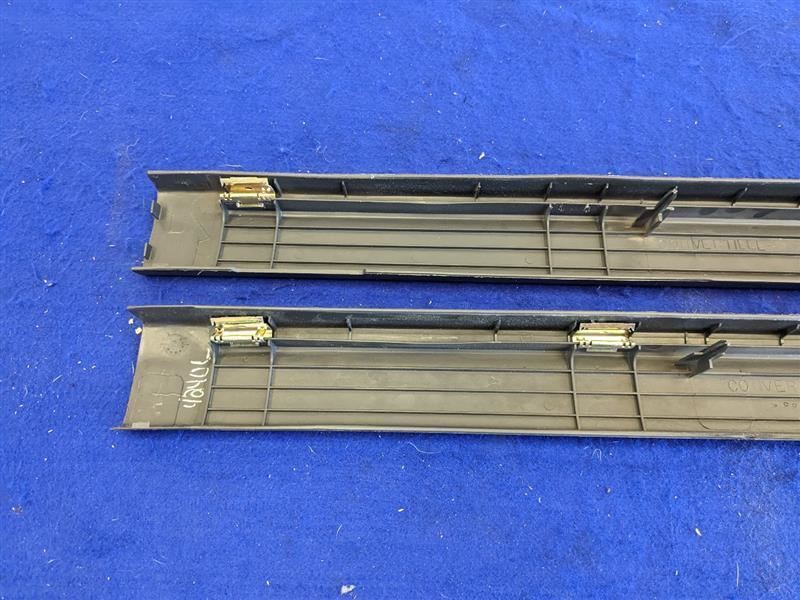 2003-2004 Ford Mustang Cobra SVT DOHC 4.6L Pair Door Sill Scuff Plates Black - The Parts Farm