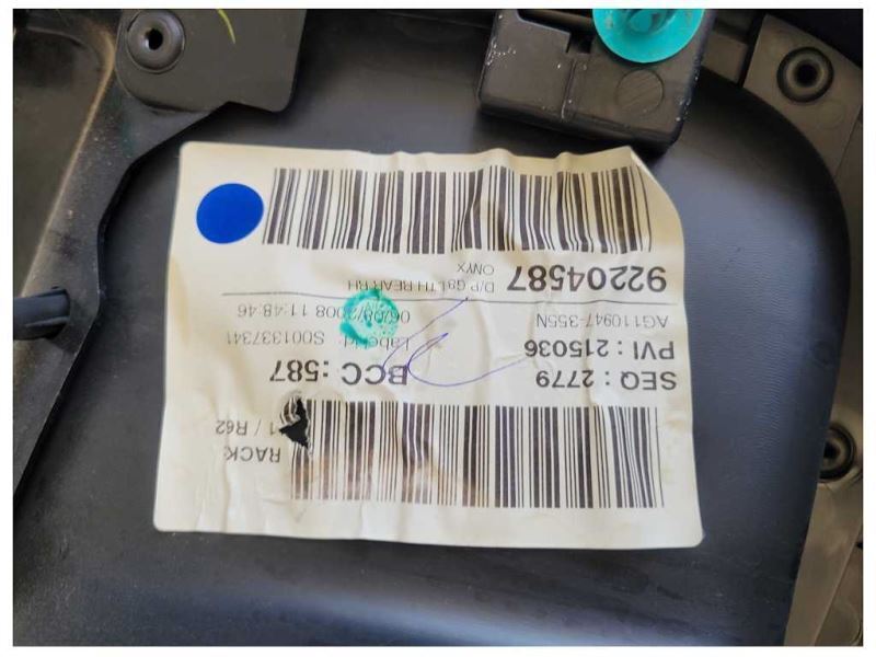 2008-2009 Pontiac G8 Sedan 6.0L V8 Passenger Rear Door Panel Card 2529 - The Parts Farm