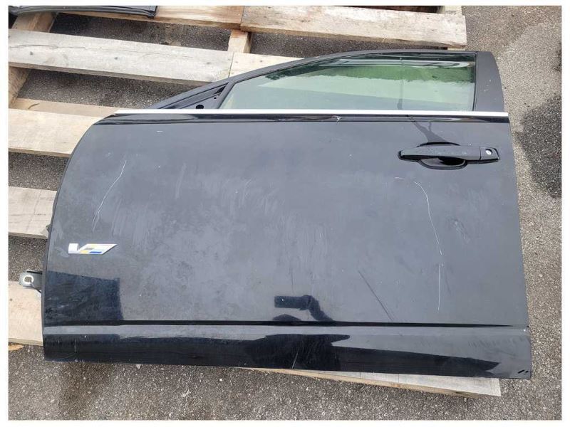 2008-2014 Cadillac CTSV Driver Left Front Door Paint Black *Bent Corner* 869 - The Parts Farm
