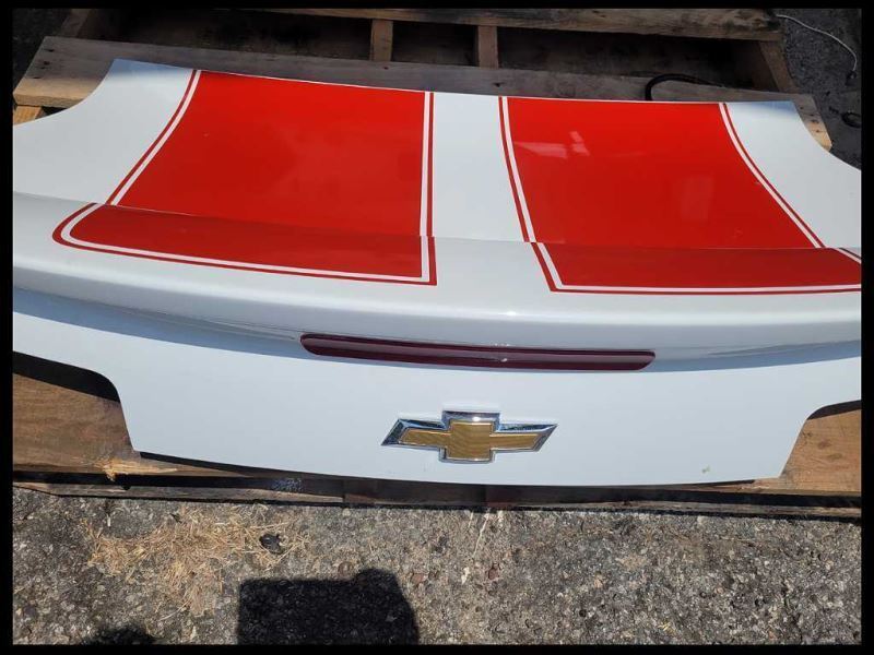 2014-2015 Chevrolet Camaro SS Coupe Rear Back Deck Lid Spoiler D80 Paint White - The Parts Farm
