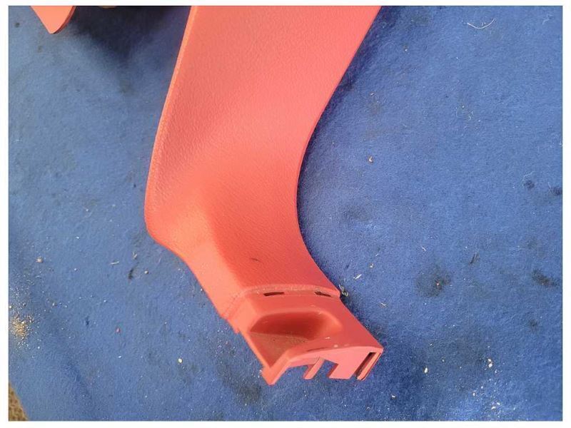 1994-1998 Ford Mustang GT Coupe Driver LH Rear Quarter Plastic Trim Red Black - The Parts Farm