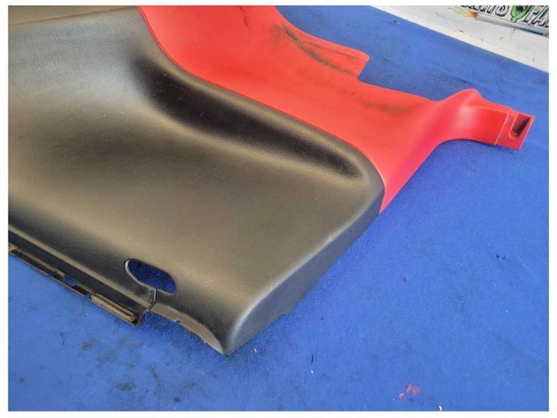 1994-1998 Ford Mustang GT Coupe Passenger Rear Quarter Plastic Trim Red Black - The Parts Farm