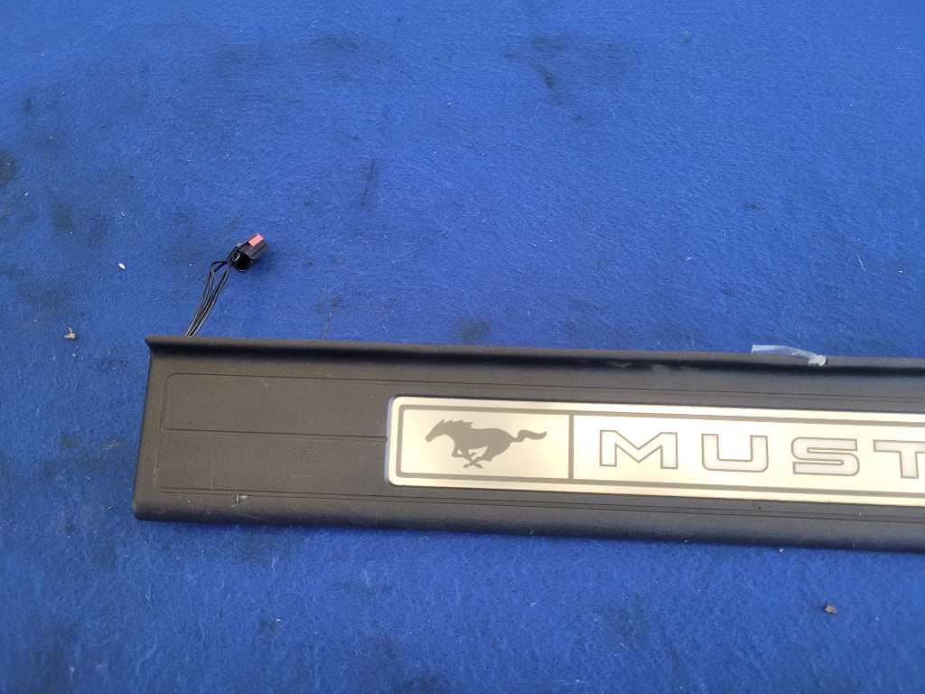 2015-2023 Ford Mustang GT S550 Driver Door Sill Plates Lighted Scuff 2638 - The Parts Farm