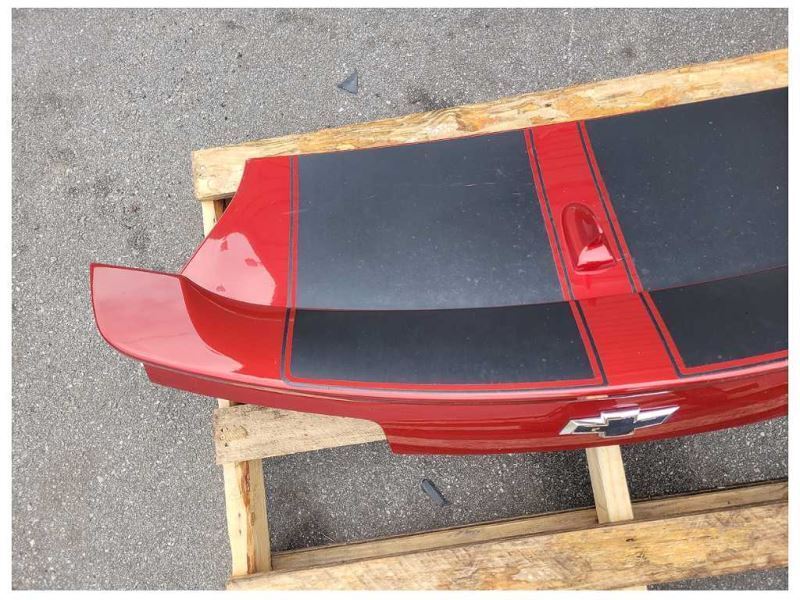 2014-2015 Chevrolet Camaro SS Convertible Back Decklid Spoiler Paint Maroon 2320 - The Parts Farm