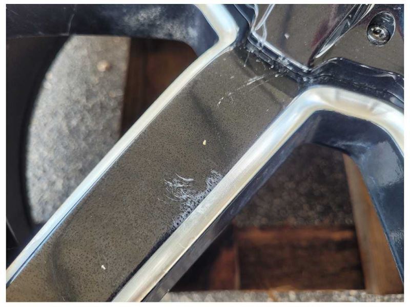 2015-2020 Ford F150 Pickup Truck Fuel Wheel 22x9.5 Black Paint Scuffs Toyo 2552 - The Parts Farm