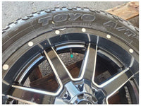 2015-2020 Ford F150 Pickup Truck Fuel Wheel 22x9.5 Black Paint Scuffs Toyo 2552 - The Parts Farm