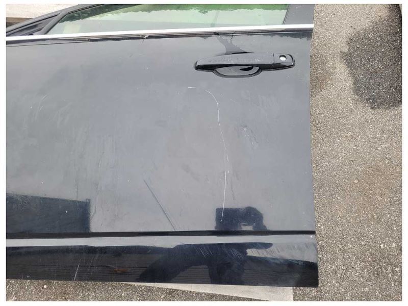 2008-2014 Cadillac CTSV Driver Left Front Door Paint Black *Bent Corner* 869 - The Parts Farm
