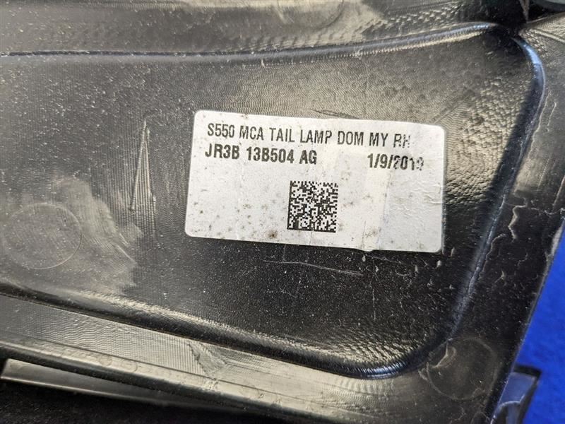 2018-2023 Ford Mustang GT S550 Passenger Right Rear Taillight Lamp Lens - The Parts Farm