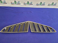 2015-2022 Ford Mustang GT S550 Rear Quarter Windows Louvers Covers 2374 - The Parts Farm