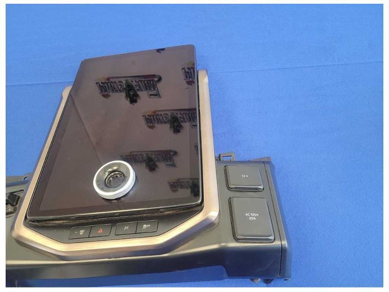 2022 Ford F150 Lightning Display Screen Bezel Radio Receiver Surround 2523 - The Parts Farm